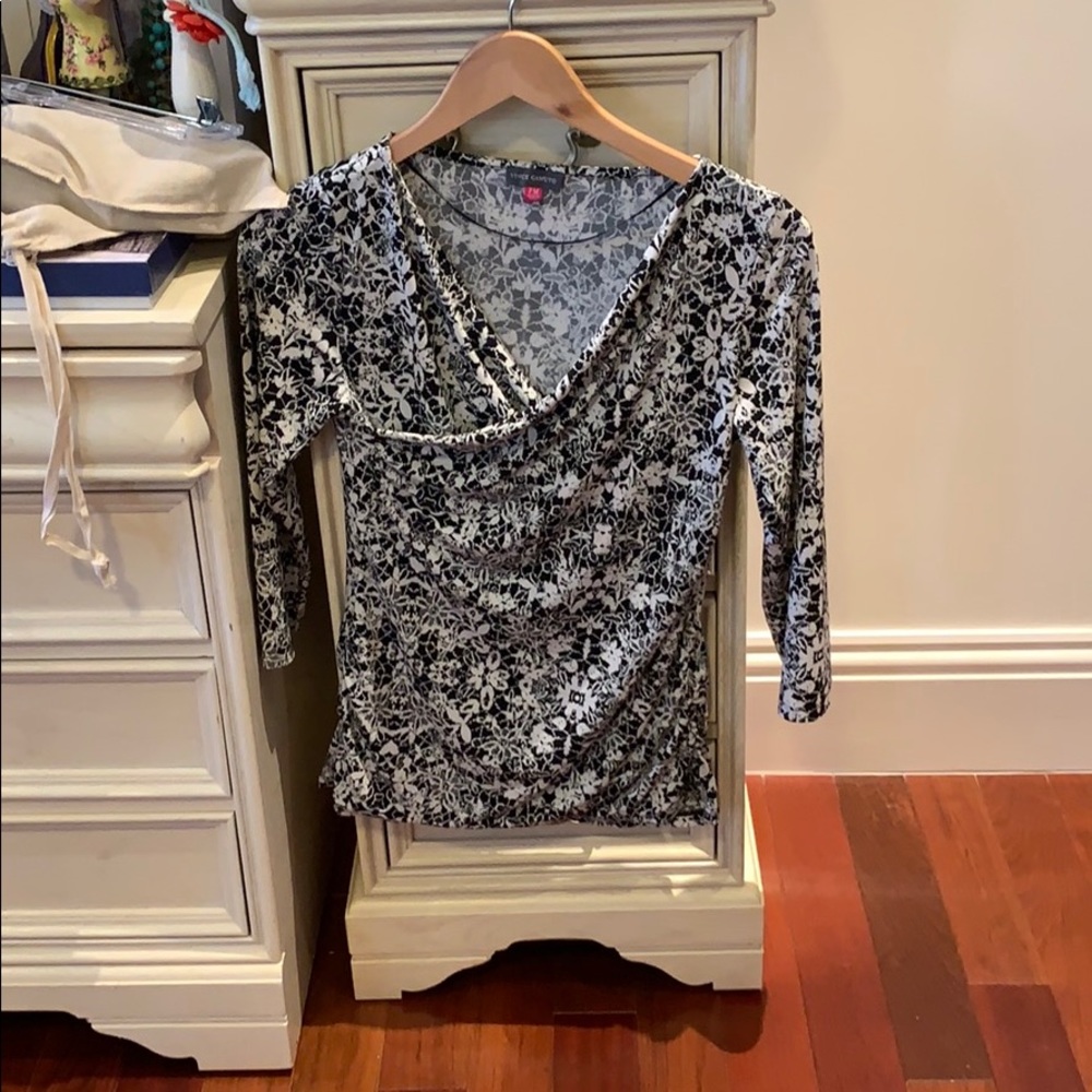Black and white top by Vince Camuto